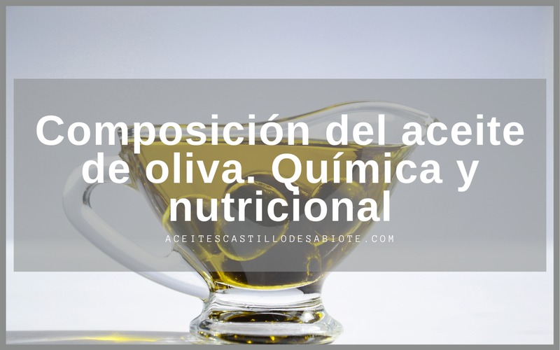 Composición del aceite de oliva. Química y nutricional